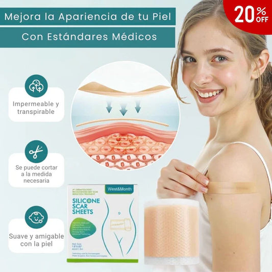 DermaSil™ Cinta Silicona Cicatrizante