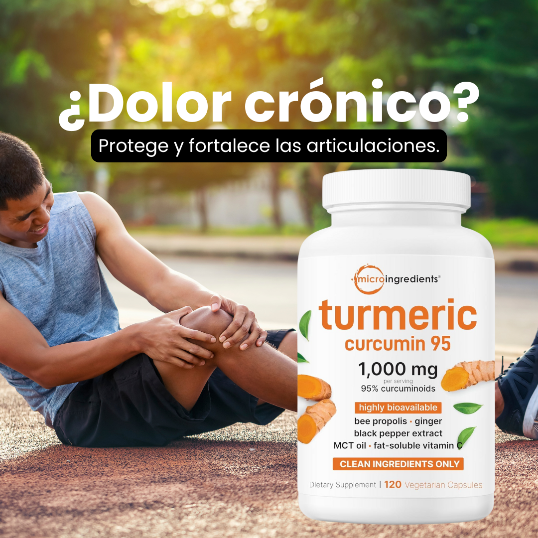 Fórmula avanzada de Cúrcuma + Curcumina 95% con alta absorción