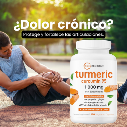 Fórmula avanzada de Cúrcuma + Curcumina 95% con alta absorción